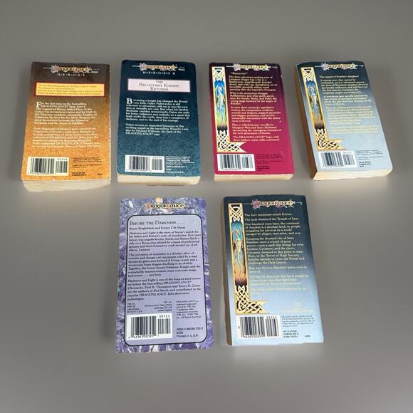 Vtg DRAGONLANCE Lot of 6 All First Editions Paperback 80's & 90"s Fantasy TSR - Picture 2 of 7